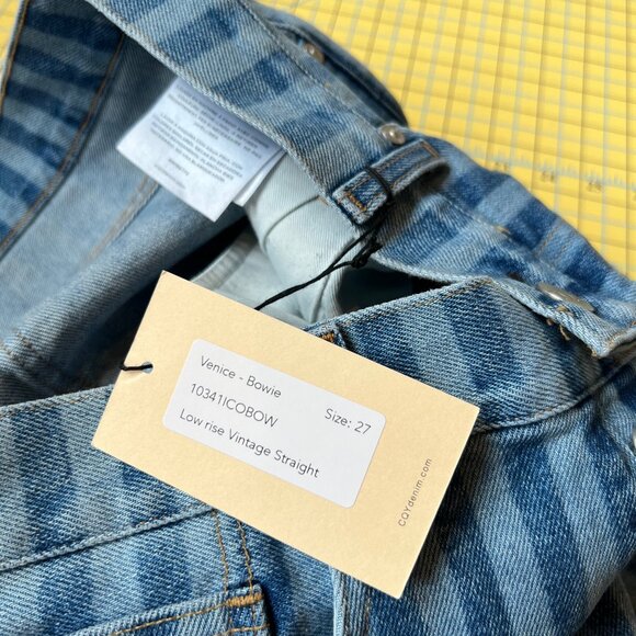 NWT CQY Denim Venice jeans in Bowie wash sz 27 - Picture 10 of 11